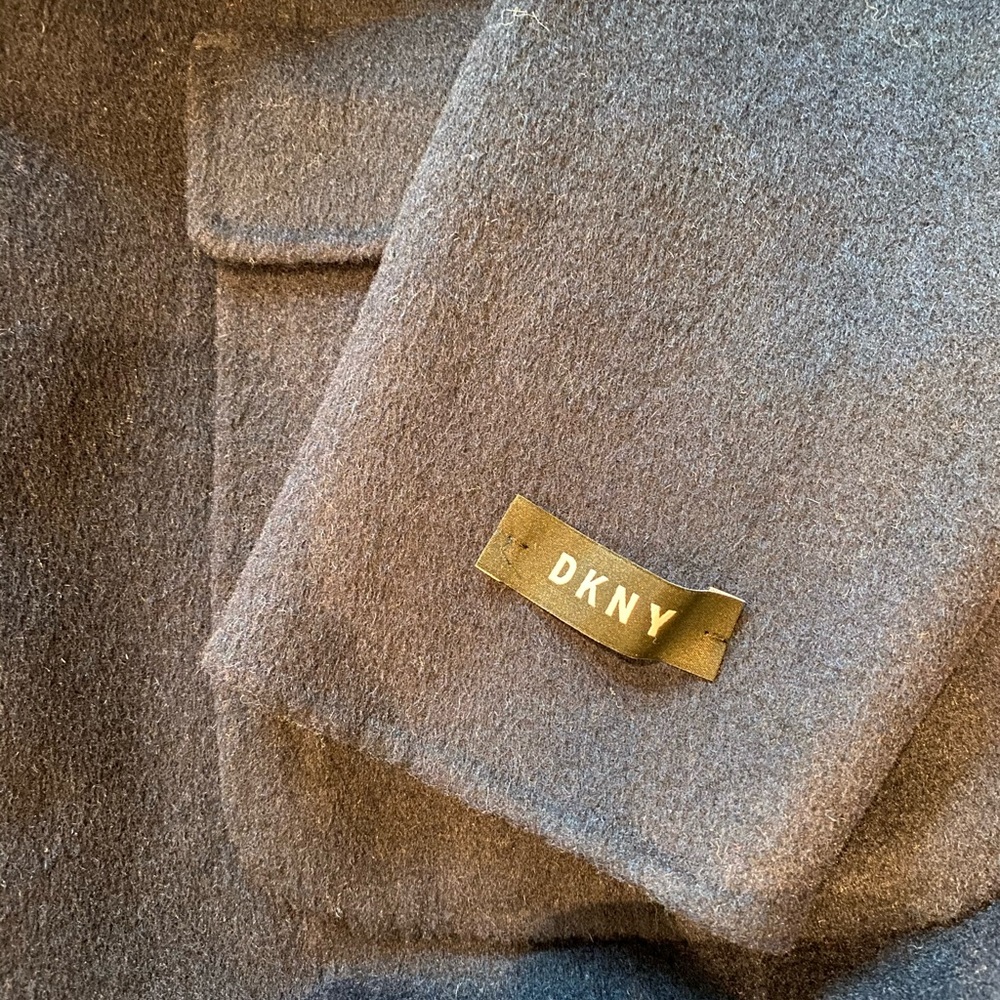 New Dkny $495 Navy Solid Button Jacket 38r - image 3